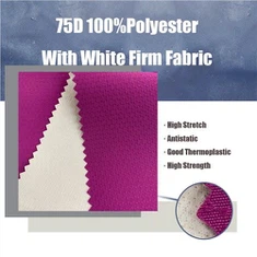 Beyaz Firma Kumaşlı %100 Polyester